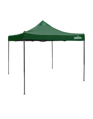 Dellonda Premium 3 x 3m Pop-Up Gazebo, PVC Coated, Water Resistant Fabric, Supplied with Carry Bag, Rope, Stakes & Weight Bags -