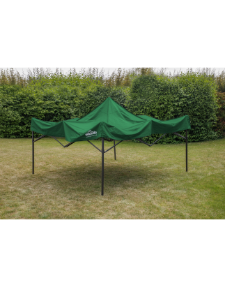 Tonnelle escamotable Dellonda Premium 3 x 3 m, revêtement PVC, tissu résistant à l'eau, fourni avec sac de transport, corde, piq