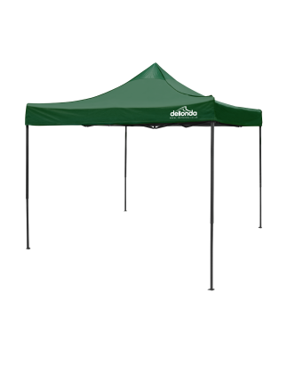 Dellonda Premium 3 x 3m Pop-Up Gazebo, PVC Coated, Water Resistant Fabric, Supplied with Carry Bag, Rope, Stakes & Weight Bags -