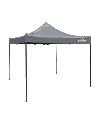 Dellonda Premium 3 x 3m Pop-Up Gazebo, PVC Coated, Water Resistant Fabric, Supplied with Carry Bag, Rope, Stakes & Weight Bags -