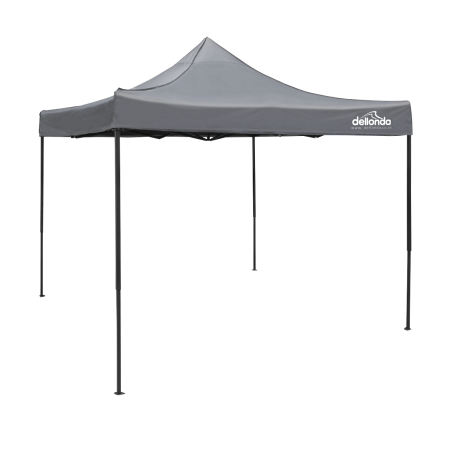 Dellonda Premium 3 x 3m Pop-Up Gazebo, PVC Coated, Water Resistant Fabric, Supplied with Carry Bag, Rope, Stakes & Weight Bags -