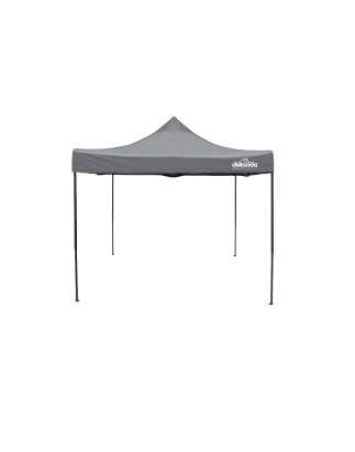 Tonnelle escamotable Dellonda Premium 3 x 3 m, revêtement PVC, tissu résistant à l'eau, fourni avec sac de transport, corde, piq