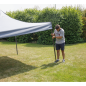 Dellonda Premium 3 x 3m Pop-Up Gazebo, PVC Coated, Water Resistant Fabric, Supplied with Carry Bag, Rope, Stakes & Weight Bags -