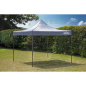 Dellonda Premium 3 x 3m Pop-Up Gazebo, PVC Coated, Water Resistant Fabric, Supplied with Carry Bag, Rope, Stakes & Weight Bags -