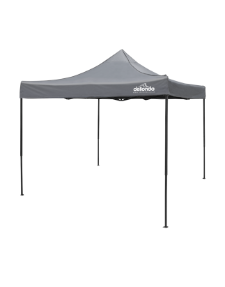 Dellonda Premium 3 x 3m Pop-Up Gazebo, PVC Coated, Water Resistant Fabric, Supplied with Carry Bag, Rope, Stakes & Weight Bags -