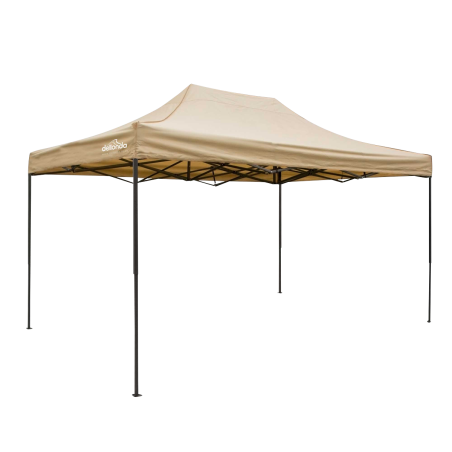 Tonnelle escamotable Dellonda Premium de 3 x 4,5 m, robuste, enduit de PVC, tissu résistant à l'eau, fourni avec sac de transpor