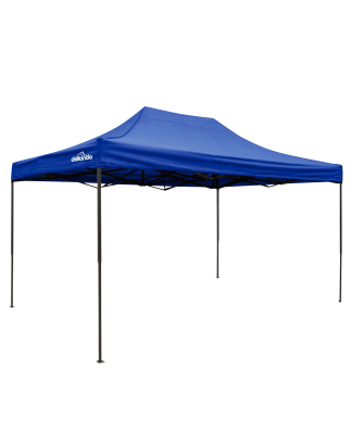 Dellonda Premium 3 x 4.5m Pop-Up Gazebo, Heavy Duty, PVC Coated, Water Resistant Fabric, Supplied with Carry Bag, Rope, Stakes &