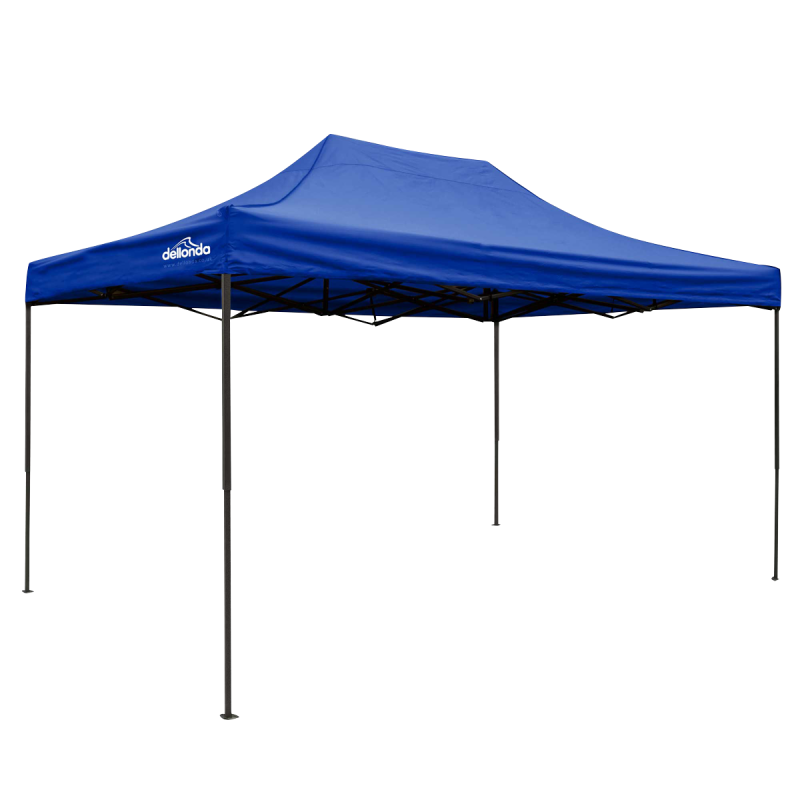 Dellonda Premium 3 x 4.5m Pop-Up Gazebo, Heavy Duty, PVC Coated, Water Resistant Fabric, Supplied with Carry Bag, Rope, Stakes &