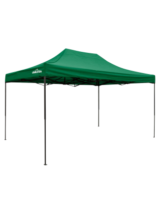 Dellonda Premium 3 x 4.5m Pop-Up Gazebo, Heavy Duty, PVC Coated, Water Resistant Fabric, Supplied with Carry Bag, Rope, Stakes &