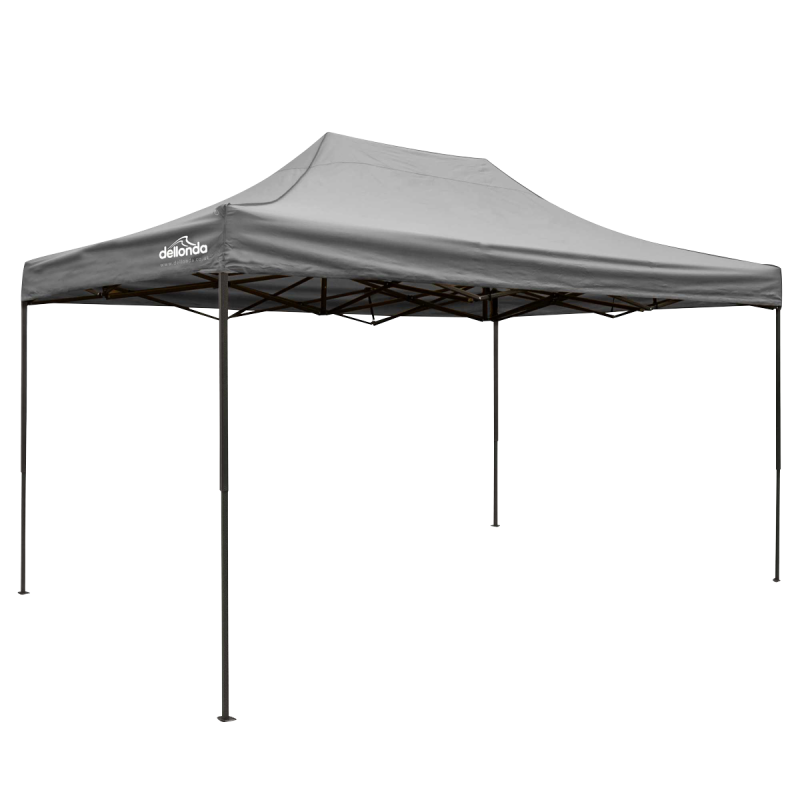 Dellonda Premium 3 x 4.5m Pop-Up Gazebo, Heavy Duty, PVC Coated, Water Resistant Fabric, Supplied with Carry Bag, Rope, Stakes &