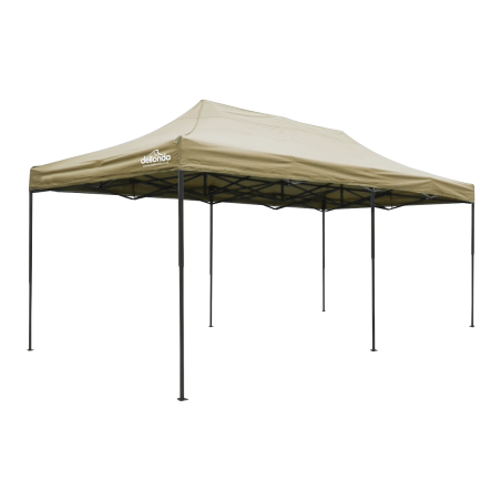 Dellonda Premium 3x6m Pop-Up Gazebo, Heavy Duty, PVC Coated, Water Resistant Fabric Supplied with Carry Bag, Rope, Stakes & Weig