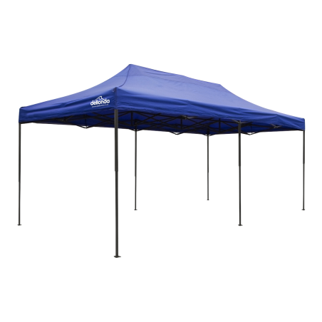 Dellonda Premium 3x6m Pop-Up Gazebo, Heavy Duty, PVC Coated, Water Resistant Fabric, Supplied with Carry Bag, Rope, Stakes & Wei