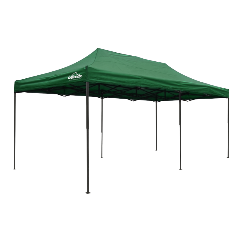 Tonnelle escamotable Dellonda Premium 3 x 6 m, robuste, revêtement PVC, tissu résistant à l'eau, fourni avec sac de transport, c