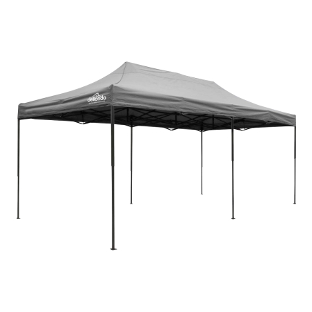 Dellonda Premium 3x6m Pop-Up Gazebo, Heavy Duty, PVC Coated, Water Resistant Fabric, Supplied with Carry Bag, Rope, Stakes & Wei