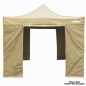 Dellonda Premium Parois latérales/portes/fenêtres pour tonnelle/chapiteau, convient aux modèles 2 x 2 m – Beige