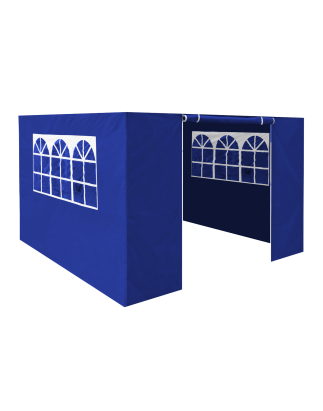 Dellonda Premium Side Walls/Doors/Windows for Gazebo/Marquee, Fits 2 x 2m Models - Blue