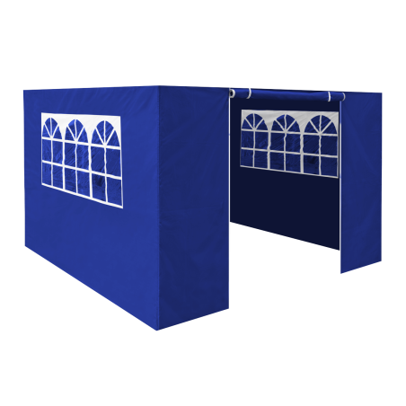 Dellonda Premium Side Walls/Doors/Windows for Gazebo/Marquee, Fits 2 x 2m Models - Blue