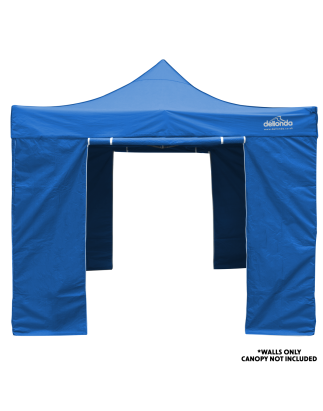 Dellonda Premium Parois latérales/portes/fenêtres pour tonnelle/chapiteau, convient aux modèles 2 x 2 m – Bleu