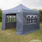 Dellonda Premium Side Walls/Doors/Windows for Gazebo/Marquee, Fits 2 x 2m Models - Grey