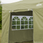 Dellonda Premium Gazebo/Marquee Parois latérales/Portes/Fenêtres, convient aux modèles 3 x 3 m – Beige