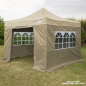 Dellonda Premium Gazebo/Marquee Parois latérales/Portes/Fenêtres, convient aux modèles 3 x 3 m – Beige