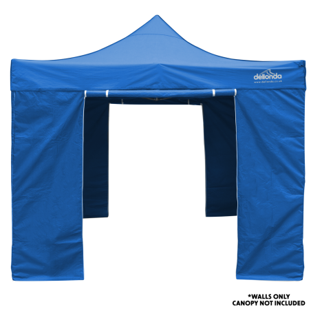 Dellonda Premium Gazebo/Marquee Side Walls/Doors/Windows, Fits 3 x 3m Models - Blue