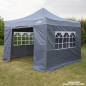 Dellonda Premium Gazebo/Marquee Side Walls/Doors/Windows, Fits 3 x 3m Models - Grey