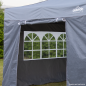 Dellonda Premium Gazebo/Marquee Side Walls/Doors/Windows, Fits 3 x 3m Models - Grey