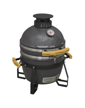 Dellonda Deluxe 16"(40cm) Ceramic Kamado Style BBQ Grill/Oven/Smoker