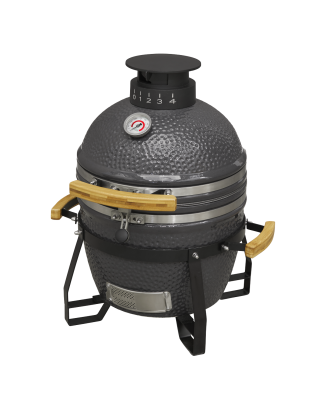 Dellonda Deluxe 16"(40cm) Ceramic Kamado Style BBQ Grill/Oven/Smoker