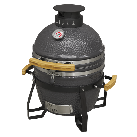 Dellonda Deluxe 16"(40cm) Grill/Four/Fumoir en céramique de style Kamado