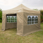 Dellonda Premium 2x2m Pop-Up Gazebo & Side Walls, PVC Coated, Water Resistant Fabric, Supplied with Carry Bag, Rope, Stakes & We