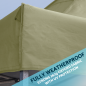 Dellonda Premium 2x2m Pop-Up Gazebo & Side Walls, PVC Coated, Water Resistant Fabric, Supplied with Carry Bag, Rope, Stakes & We