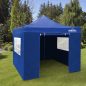 Dellonda Premium 2x2m Pop-Up Gazebo & Side Walls, PVC Coated, Water Resistant Fabric, Supplied with Carry Bag, Rope, Stakes & We