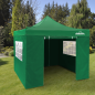 Dellonda Premium 2x2m Pop-Up Gazebo & Side Walls, PVC Coated, Water Resistant Fabric with Carry Bag, Rope, Stakes & Weight Bags 