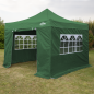 Dellonda Premium 2x2m Pop-Up Gazebo & Side Walls, PVC Coated, Water Resistant Fabric with Carry Bag, Rope, Stakes & Weight Bags 