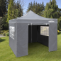 Dellonda Premium 2x2m Pop-Up Gazebo & Side Walls, PVC Coated, Water Resistant Fabric, Supplied with Carry Bag, Rope, Stakes & We