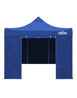 Dellonda Premium 3x3m Pop-Up Gazebo & Side Walls, PVC Coated, Water Resistant Fabric with Carry Bag, Rope, Stakes & Weight Bags 