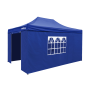 Dellonda Premium 3x4.5m Pop-Up Gazebo & Side Walls, PVC Coated, Water Resistant Fabric with Carry Bag, Rope, Stakes & Weight Bag