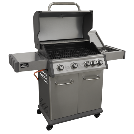 Dellonda 4+1 Burner Deluxe Gas BBQ Grill, Stainless Steel, Side Burner, Ignition