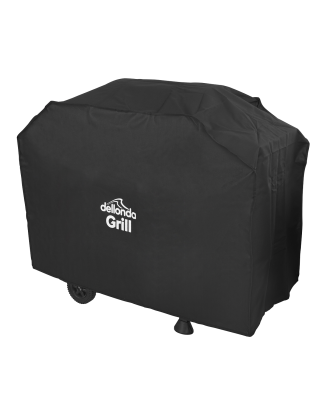 Dellonda Black PVC Cover for BBQs, Water-Resistant 1150 x 920mm