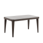 Dellonda Outdoor Dining Table Weather Resistant Glass Table 90x150cm