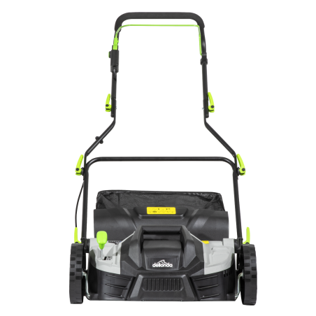 Dellonda 1500W Electric 2-in-1 Scarifier with 5-Heights, 36cm Cutting Diameter, 45L Grass Collection Bag, 10m Mains Cable, Hand 