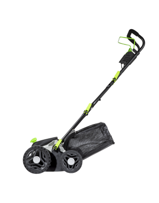 Dellonda 1500W Electric 2-in-1 Scarifier with 5-Heights, 36cm Cutting Diameter, 45L Grass Collection Bag, 10m Mains Cable, Hand 