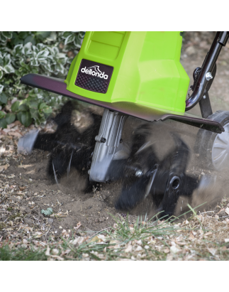 Dellonda Motoculteur/Cultivateur électrique 1500 W pour creuser la terre du jardin, désherbeur électrique, largeur de travail de