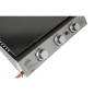 Dellonda 3 Burner Portable Gas Plancha 7.5kW BBQ Griddle, Stainless Steel