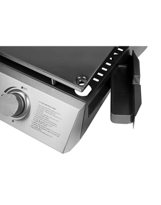 Dellonda 4 Burner Portable Gas Plancha 10kW BBQ Griddle, Stainless Steel