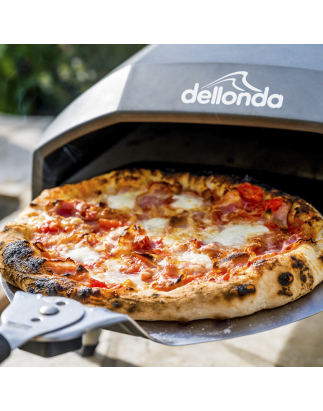 Dellonda Gas Pizza Oven with Gas Regulator, Water Resistant Cover/Carry Bag & 12" Pizza Peel