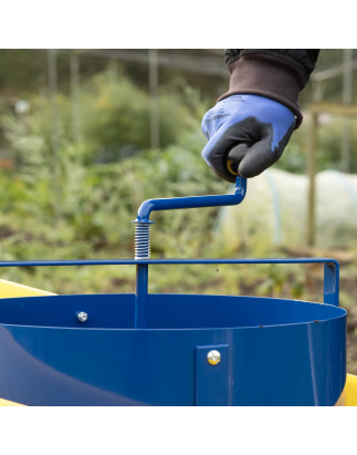 Grand tamis de jardin rotatif Dellonda pour terre et pierres. Convient également au compost, à la terre et aux roches. Énigme de