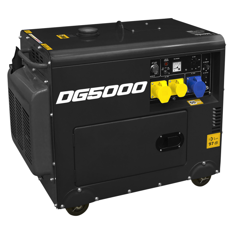 Diesel Generator - 4-Stroke Engine 5000W 110/230V